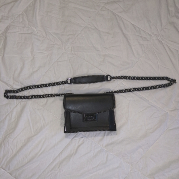 The Kooples Emily Nano Chain Studded Leather Shoulder Bag - Picture 1 of 16